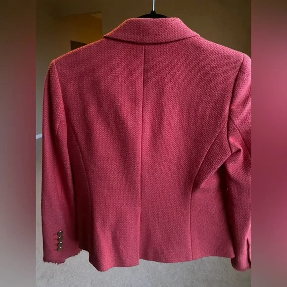 Ann Taylor Coral Pink Tweed Blazer - NWOT - Picture 4 of 6